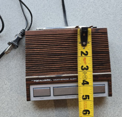 VTG Realistic Weatheradio Alert 3 Channel Toggle Switch Alert Siren Walnut Grain