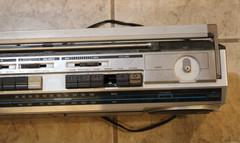 Vintage GE Model 3-6210A AC/Battery Operated Stereo Radio Cassette Recorder