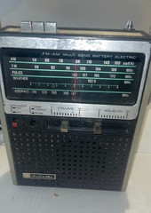 RARE juliette mpr-3194 radio air police weather am fm solid state WORKS