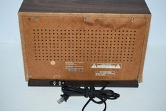 Vintage Sony AM/FM Tabletop Radio Woodgrain ICF-9740W Tested