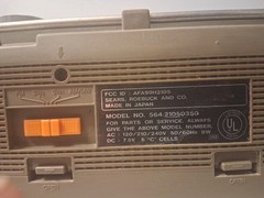 Vintage Sears And Roebuck SR 2100 Series Boombox Tested Working Model 564.
