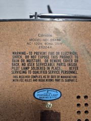 RARE Vintage Cariole AM/FM Weather Radio Clock Light Alarm 69488. Read!