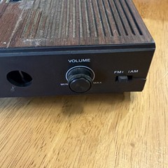 Vintage Retro Lloyds Model J202b Am/Fm Alarm Clock Radio Wood Grain Plastic