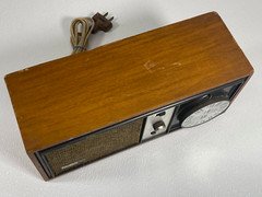 VTG Philco Ford Solid State Wood Panel AM/FM Stereo Shelf Radio Taiwan S-958WA