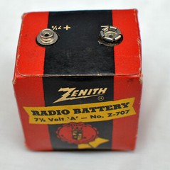 Very Rare – Zenith Z-707 Radio Battery 7 1/2 Volt A