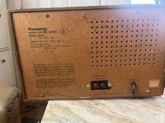 Vintage Mid Century Modern Wood Grain Radio PANASONIC #RE-6286 AM/FM
