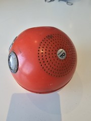 Vintage 1970s Panasonic Panapet Red And Blue AM Ball Radios