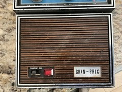 Vintage Gran Prix AM FM Weather WB Air Portable Radio 10” x 6”