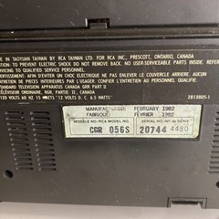 Vintage RCA CGR 056S Tv Radio Weather Portable AC DC Auto Adapter As Is
