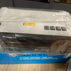 Vtg Goldstar RK-1012 Flip Clock AM/FM Radio NOS Brand New In Box Retro Space Age