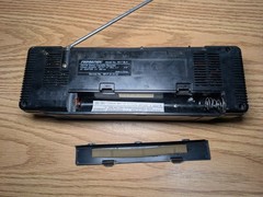 1980s Color Tunes Sound Design BLACK 4617 Radio Cassette Boombox – USED