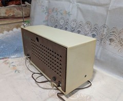 Rare Silver RS-520 Tube Radio Shirasuna Denki Bluetooth 2Band Mid-Century Japan