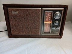 Vintage Sony ICF-9550W AM/FM Radio High Fidelity Sound Wood Case 1970&rsquo;s Tested