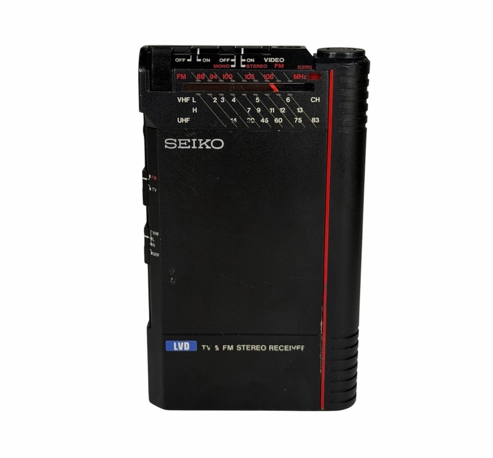 Seiko TR02-01 Pocket-Sized Television and FM Radio Receiver for Seiko TV Watch