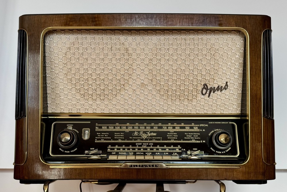 Telefunken Opus 6 HiFi Radio ~ West Germany ~ Vintage 1955 ~ Working FM Radio
