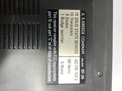 Kmart 30-26 Solid State AM/FM Flip Clock Alarm Radio For Parts