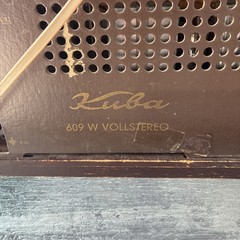 Vintage KUBA 609 Vollstereo Table Radio Germany