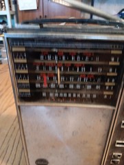 Wards Airline Radio Night Light Button Five Band Vintage Read Discription