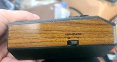 Vintage GE 7-4642B Digital Alarm Clock AM/FM Radio Teak Grain Finish Really Nice