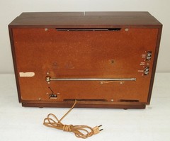 Nice!! Works!! Vtg MCM GE #T1025A AM/FM Stereo Tabletop Radio FOLDING SPEAKERS