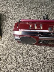 Vintage Radio Retro 1980&rsquo;s Sears Roebuck & Co SR-3000 Series – Red Boombox