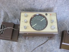 Rare Working Hitachi KS-1220H Stereo Transistor Radio Detachable Speakers Japan