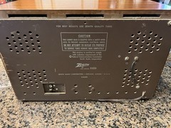 Zenith C845 AM/FM Vintage Radio- Works Fine-Nice Wood Cabinet.