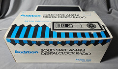 Vintage Audition Flip Clock AM-FM Radio Model 1288-8 With Box/Papers (READ)