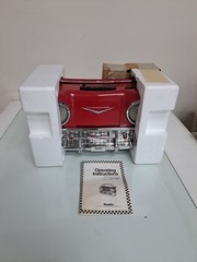 Vintage Randix Red 57 Chevy AM FM Portable Stereo Cassette Player Radio 1957