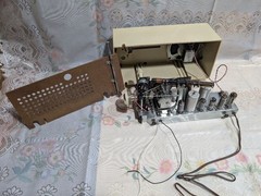 Rare Silver RS-520 Tube Radio Shirasuna Denki Bluetooth 2Band Mid-Century Japan