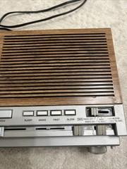 Vintage GE General Electric 7-4975B AM/FM/Cassette Tape Clock Radio Recorder