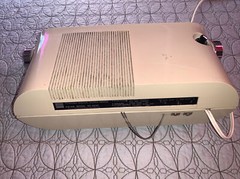 TOSHIBA Flip Home Radio Clock radio RC-803F Beige For Repair Vintage JAPAN MADE