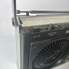 Vintage Panasonic RF-1080 AM/FM PSB 3-Band Portable Radio Black TESTED