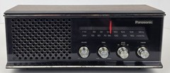 Vintage Panasonic Model RE-6513 AM/FM Table Shelf Radio Woodgrain Tested Working