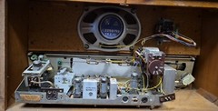 Germany Weimar 5350b Tube radio 1950s, Single End EL84