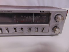 Vintage Soundesign AM/FM/ TV Electronic Clock Radio #3772 Hong Kong 11 x 6 x 4&Prime;