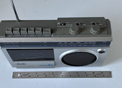 Randix MCR46 AM/FM Radio Cassette Recorder 11&Prime; Parts or Repair – VTG 1980s READ