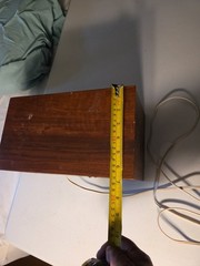 KLH Model Twenty One 21 FM Table Radio Wood Cabinet Tested Working Missing Knobs
