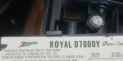 Zenith Trans Oceanic Royal D7000Y Solid State Portable Radio 11 Band WORKING!