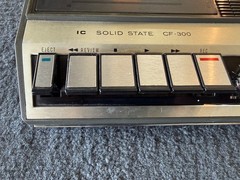 Rare Vintage Sony CF-300 Radio Casette Recorder With Case & Power Cord