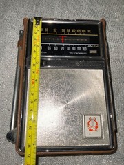 General Electric AM/FM Radio AM/FM Leather Case P-975B Tested Working See Video