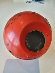 Vintage 1970s Panasonic Panapet Red And Blue AM Ball Radios