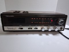 Vintage Realistic Chronomatic-218 AM/FM Stereo Alarm Clock Radio Woodgrain Teste