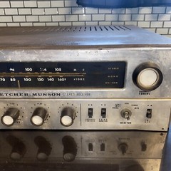 Fletcher Munson Stereo AM FM multiplex￼ Bulb tubes￼ by sansui 499 Very rare