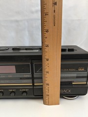 Watch Video! VTG Soundesign AM/FM Alarm Clock Radio Cassette Player Model 3827