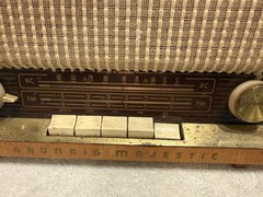 💙Grundig-Majestic Model 92 Radio tube WEST GERMANY 1950&rsquo;s « Hi-Fi Sound » works