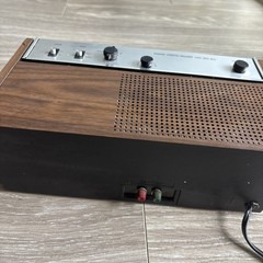 Vintage Panasonic Woodgrain Flip Clock Radio Alarm AM FM w Day Display RC-7053