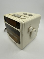 Vintage Soundesign CUBE Radio Alarm Clock Cassette Player Collectible RARE