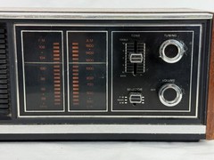 1970s Panasonic Model RE-7371 AM FM Radio Solid State Wood Finish Japan WORKS!