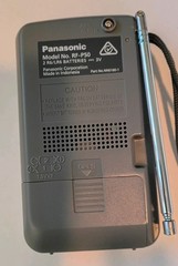 VINTAGE PANASONIC AM/FM 2-BAND RECEIVER RF-P50 W/STRAP-WORKS